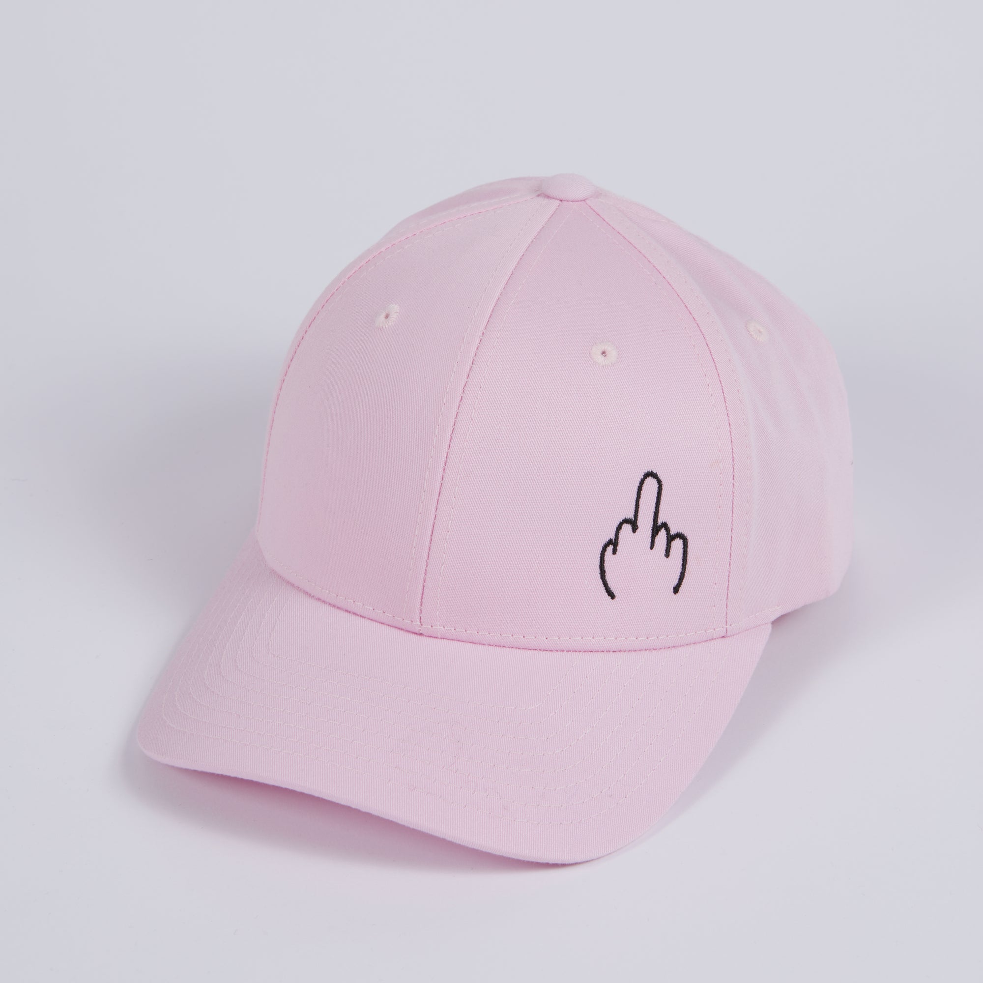 Casquette "baseball" rose "Fuck" noir