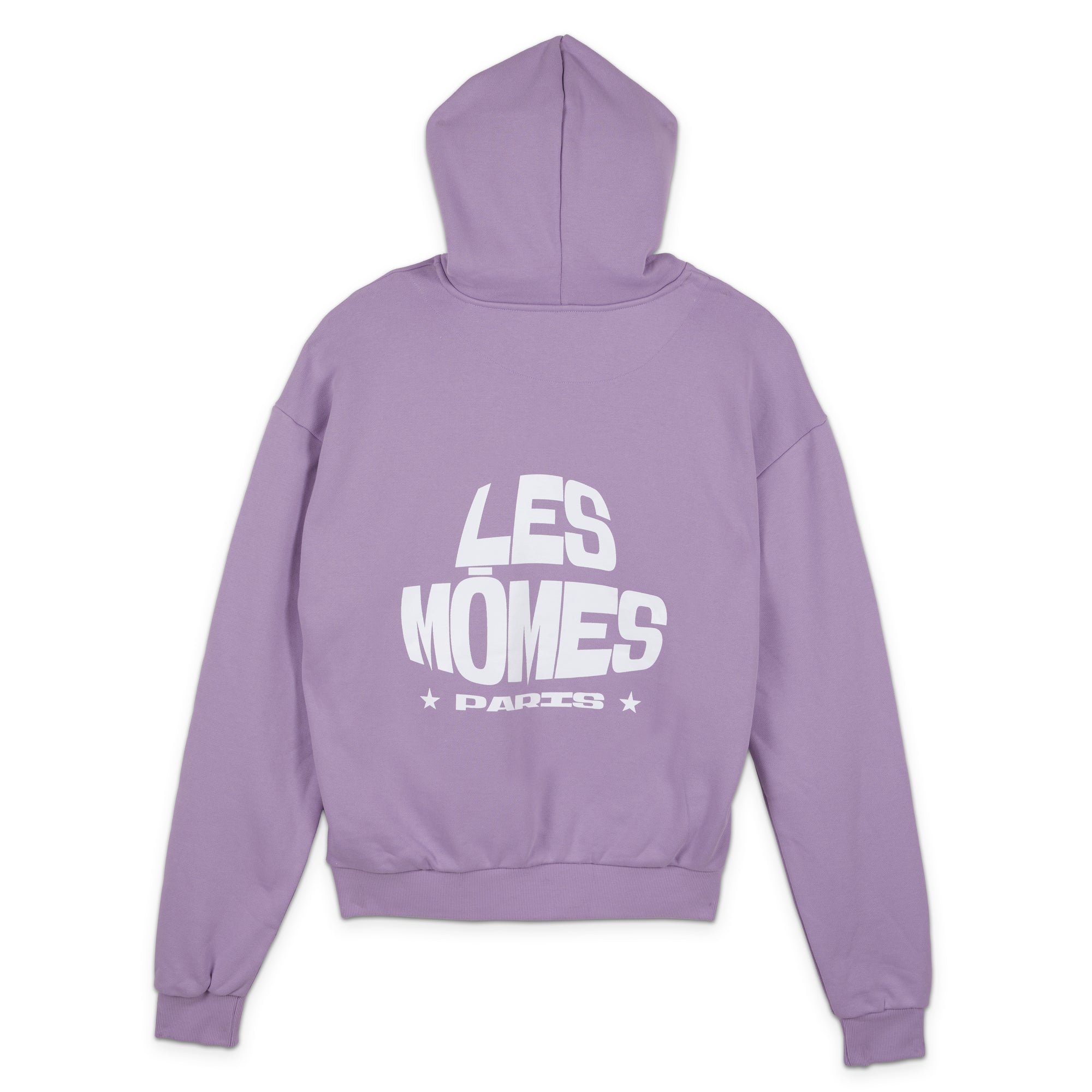 Hoodie épais lila logo back