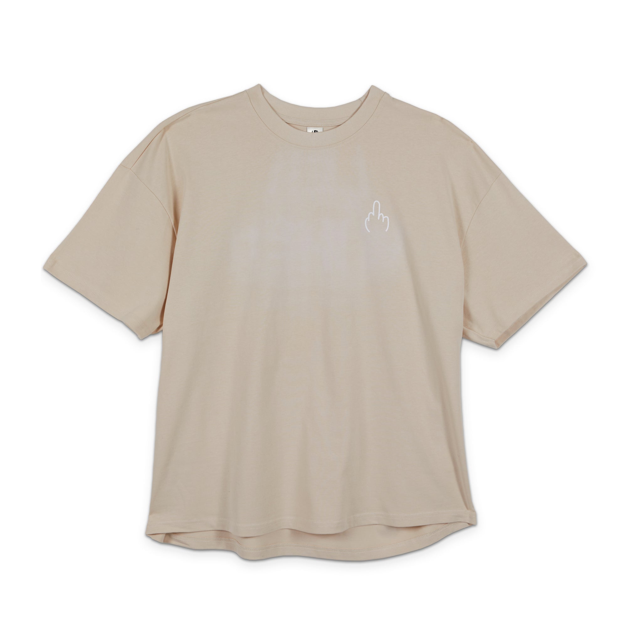 T-shirt Beige Oversize