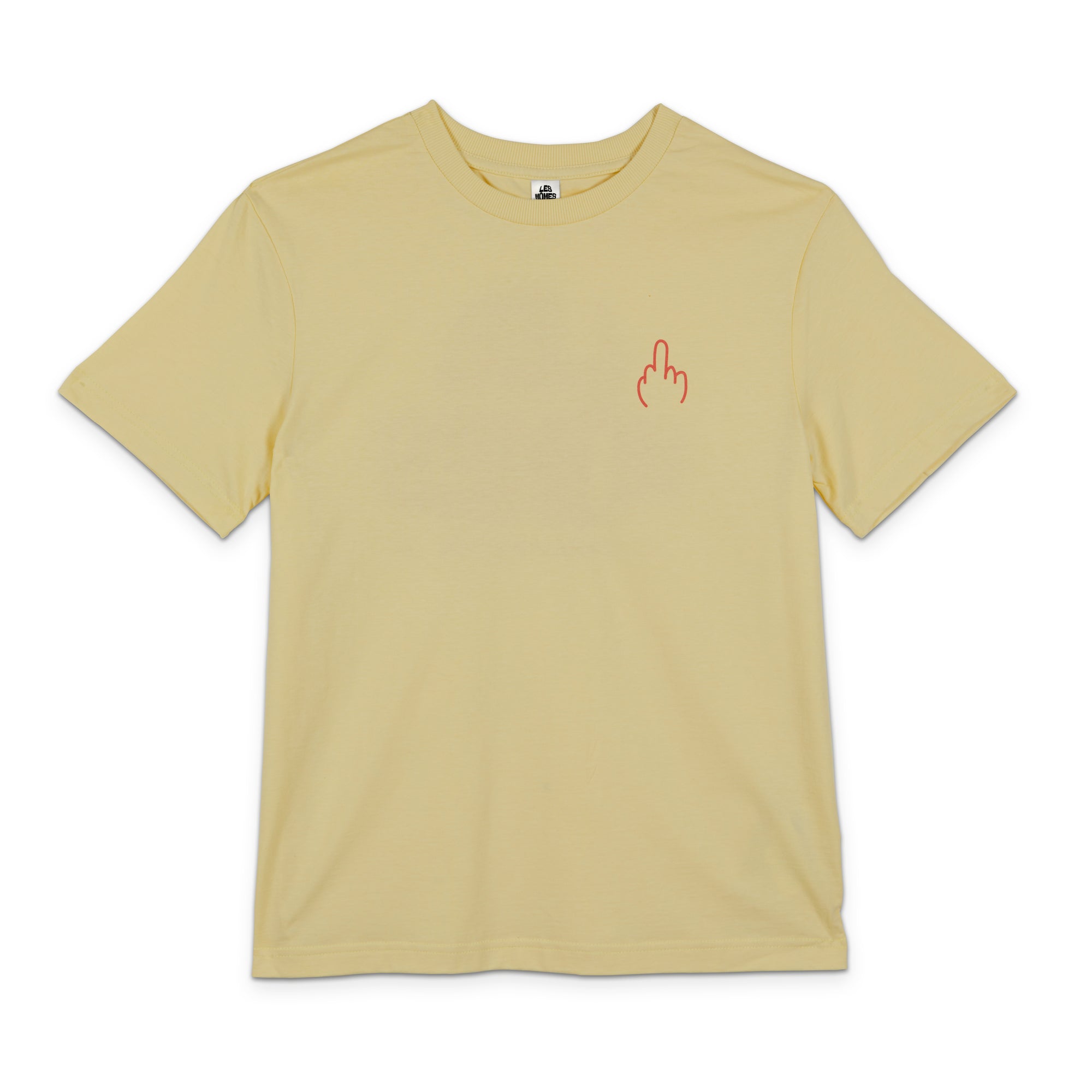 T-shirt Jaune avec Logo Rouge