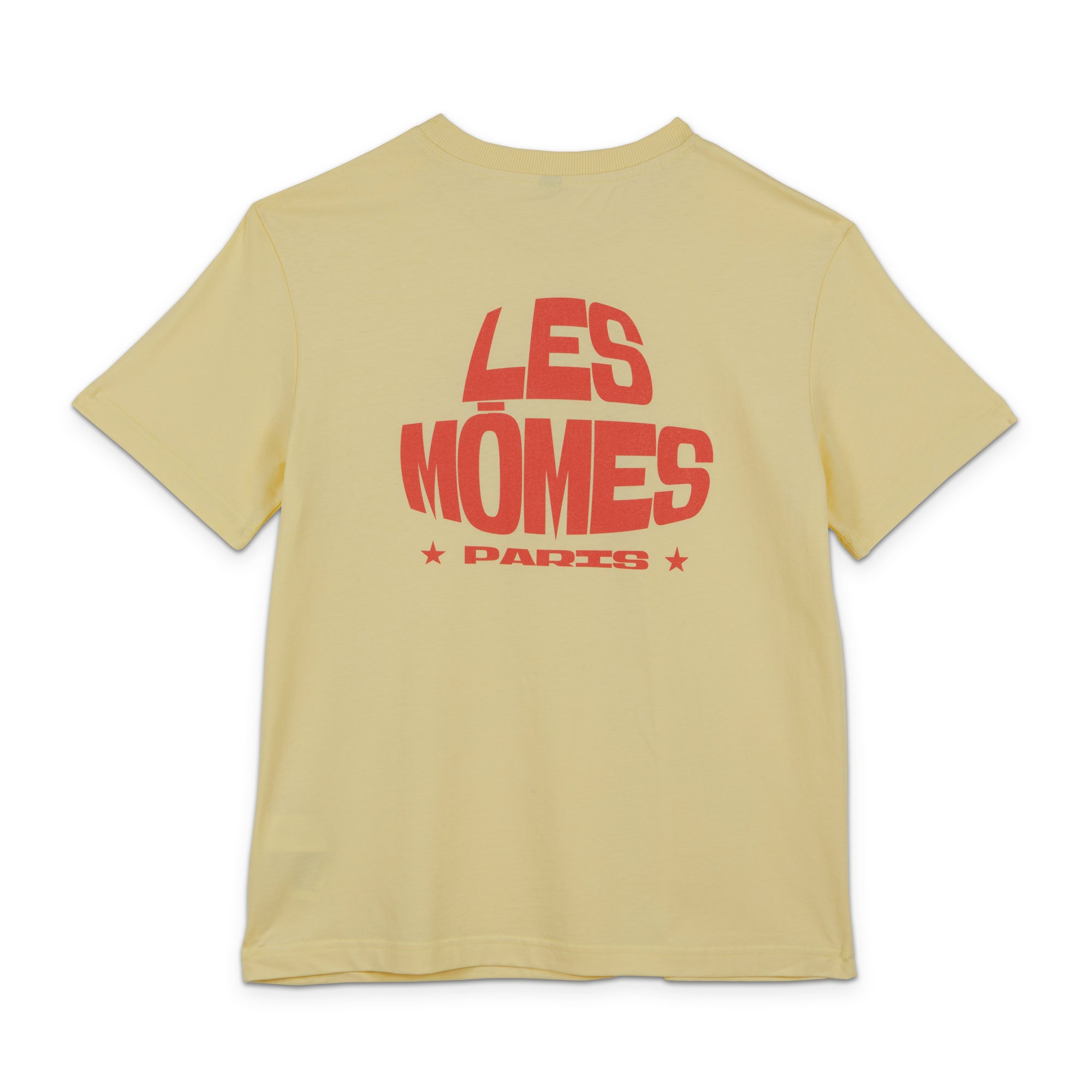 T-shirt Jaune avec Logo Rouge